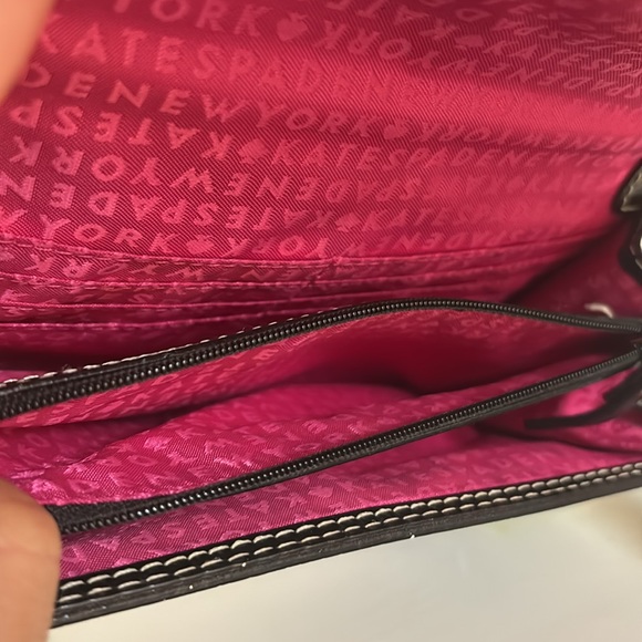 Kate Spade Natalie Wellesley Clutch crossbody bag in black. - Picture 7 of 10